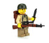 WW2 Single U.S. Army Soldier M1 Garand Rifle Minifigure made with LEGO parts