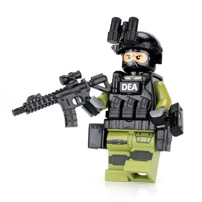 DEA Special Response Team SRT Officer - Custom Military Minifig