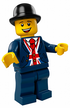 Lester (LEGO Brand Store Male, Bowler Hat) - Leicester Square London UK