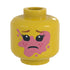 B3 Customs® Girl Popped Bubble Gum on Face Minifig Head