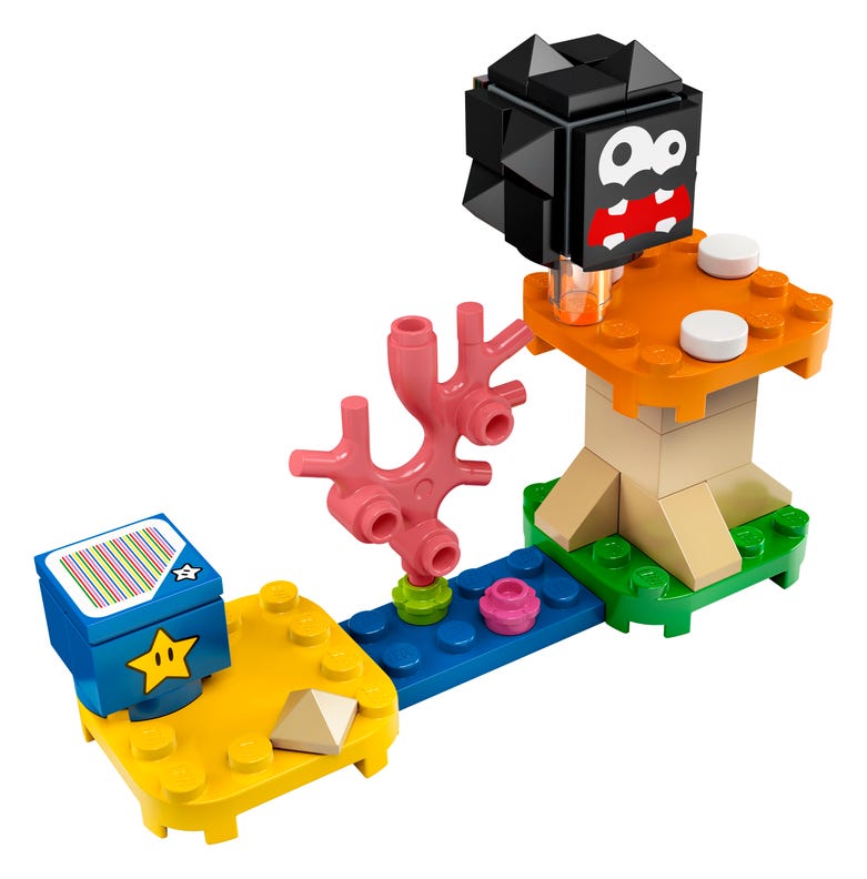Fuzzy & Mushroom Platform - LEGO Super Mario Polybag Set (30389)
