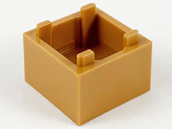 Container, Crate Box 2 x 2 x 1 - Top Opening - Official LEGO® Part