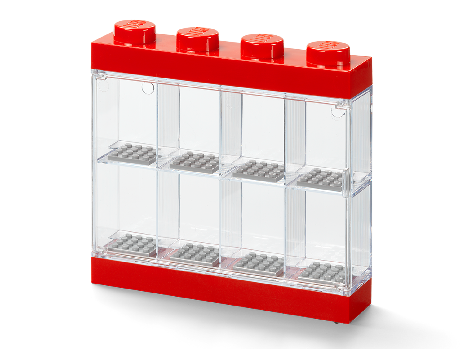 LEGO Red 8-Minifigure Display Case