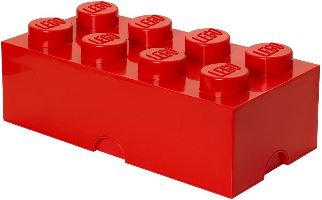 LEGO Brick 8-Knob Stackable Storage Box