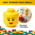 Small LEGO Storage Girl Head - Room Copenhagen