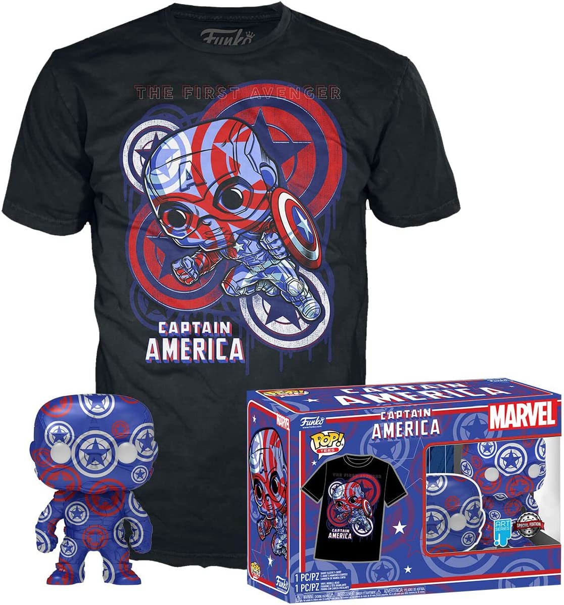Captain America Marvel Tee Bundle + Funko Pop! Figure [Target Exclusive]