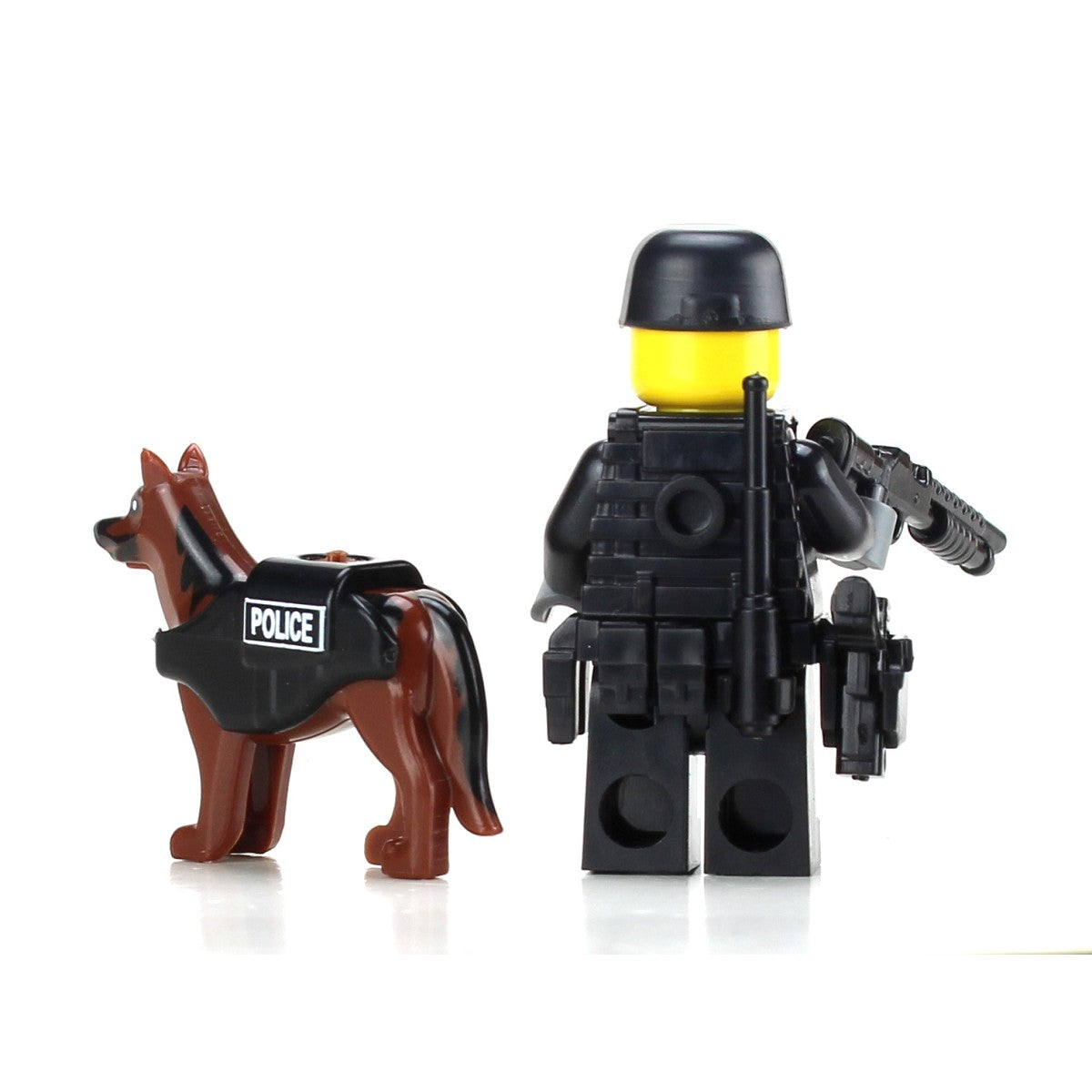 Police Officer w/ K9 - Custom Military Minifig