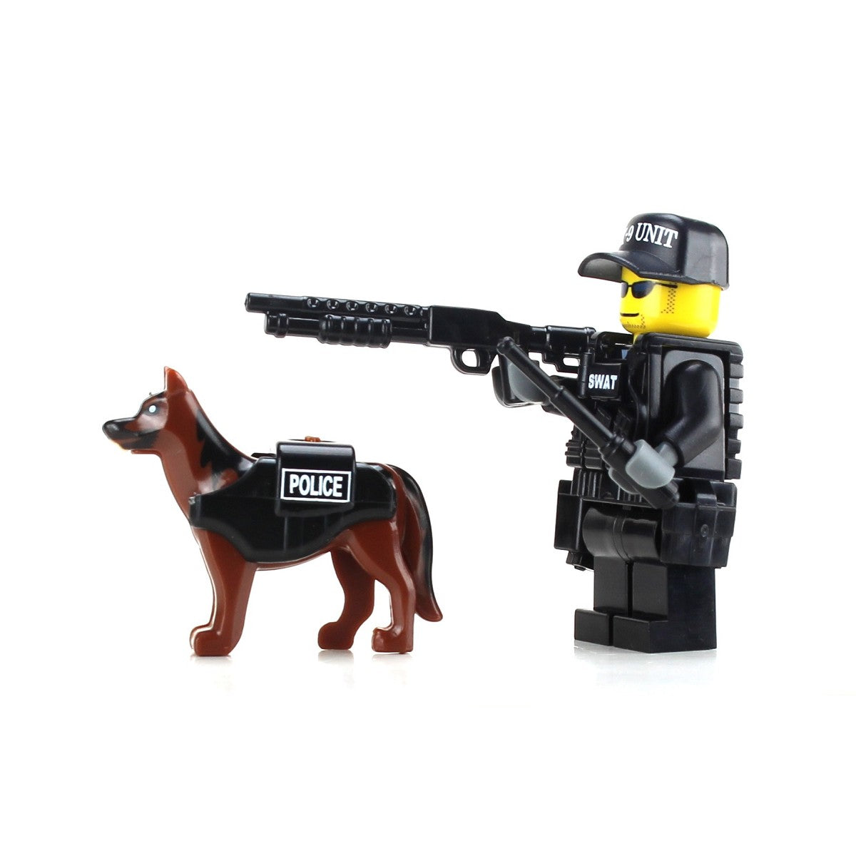 Police Officer w/ K9 - Custom Military Minifig