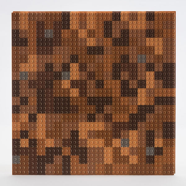 Brown / Dirt Miner Mosaic SLAB Lite - 12" x 12"