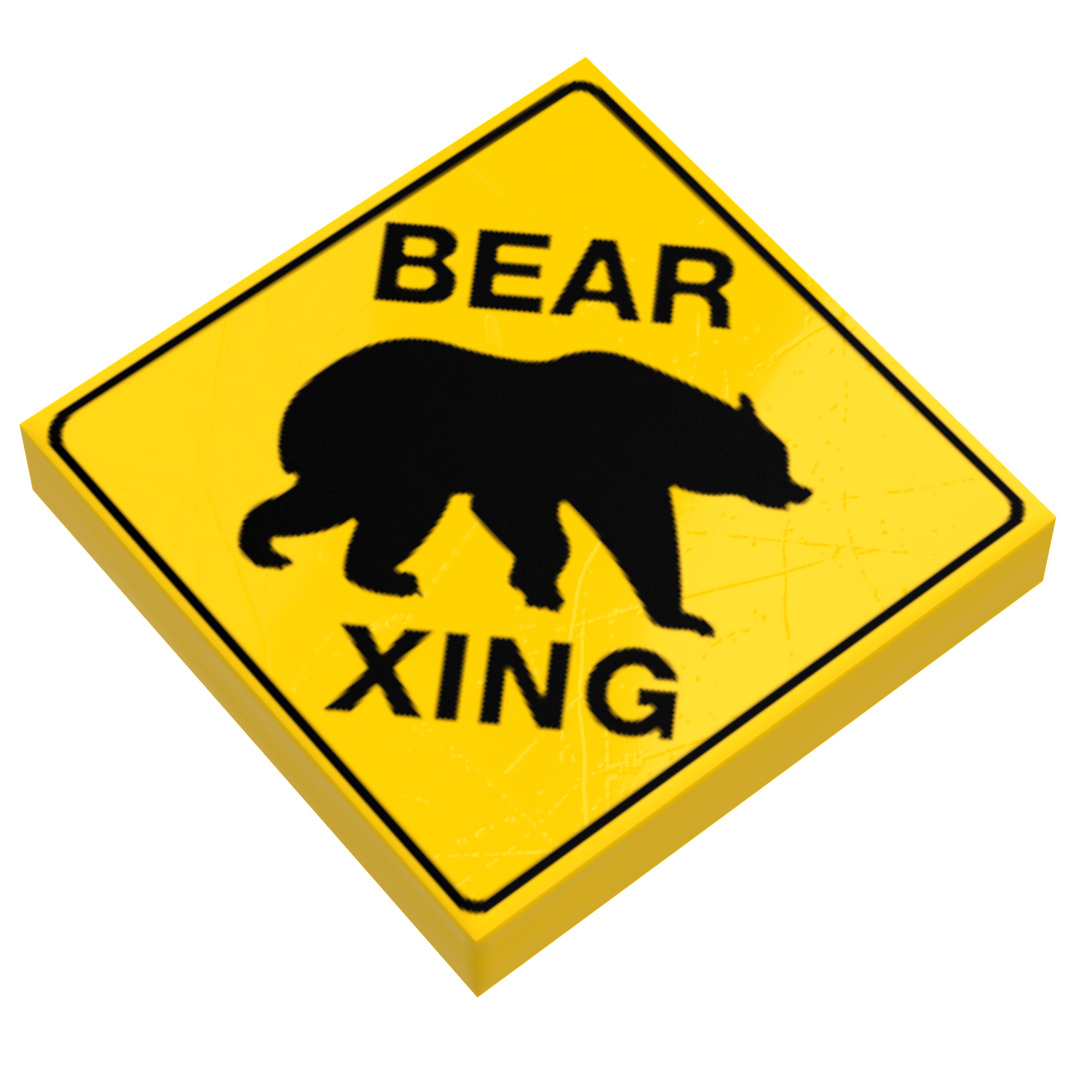 B3 Customs® Bear Xing Sign