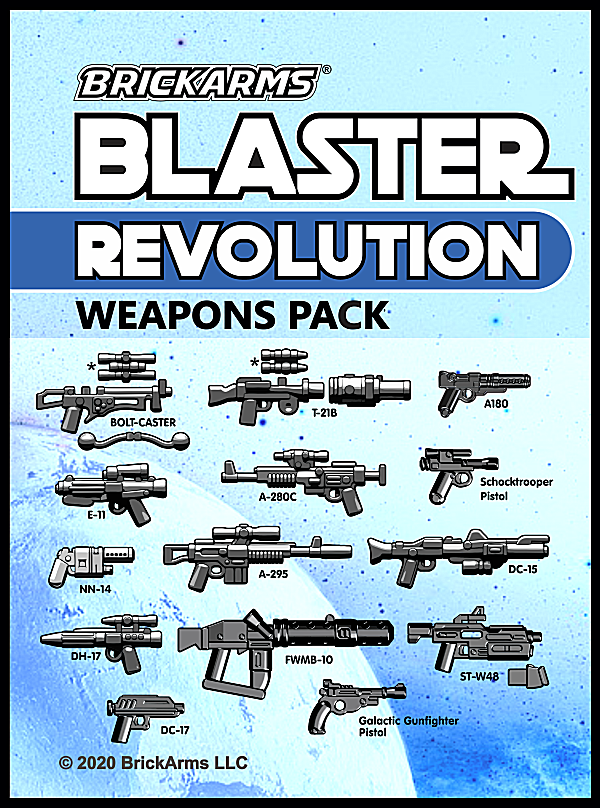 BrickArms Blasters Revolution Minifigure Weapons Pack