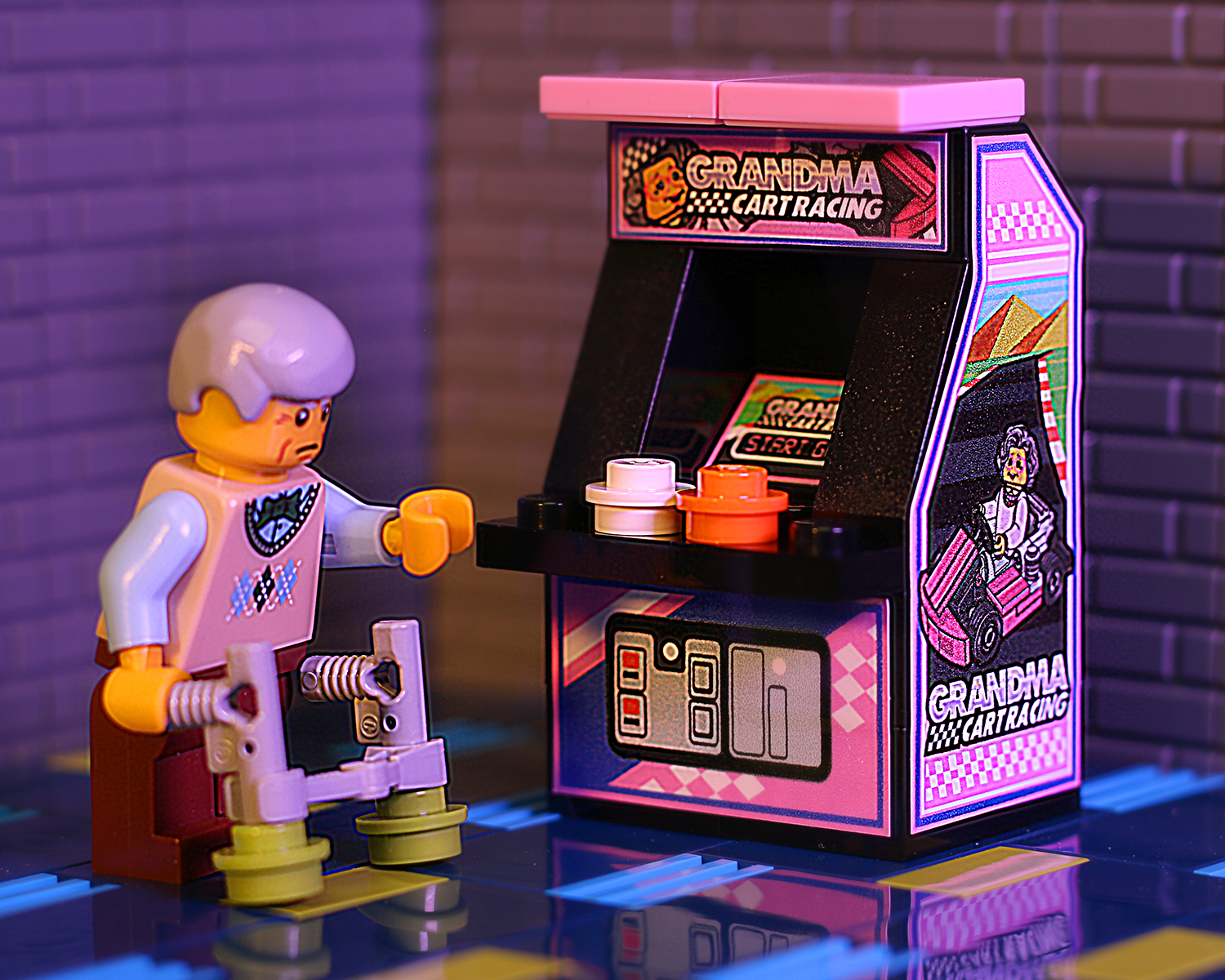 Grandma Cart Racing - B3 Customs Arcade Machine