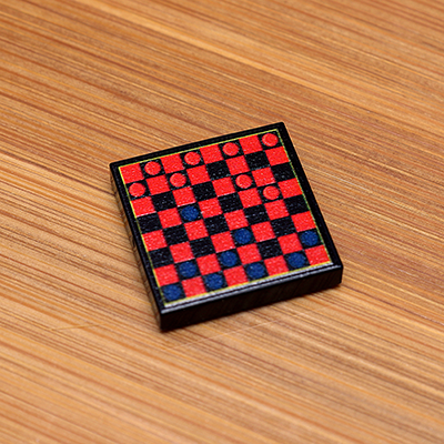 Checkers - B3 Customs® Printed 2x2 Tile