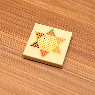 Chinese Checkers - B3 Customs® Printed 2x2 Tile