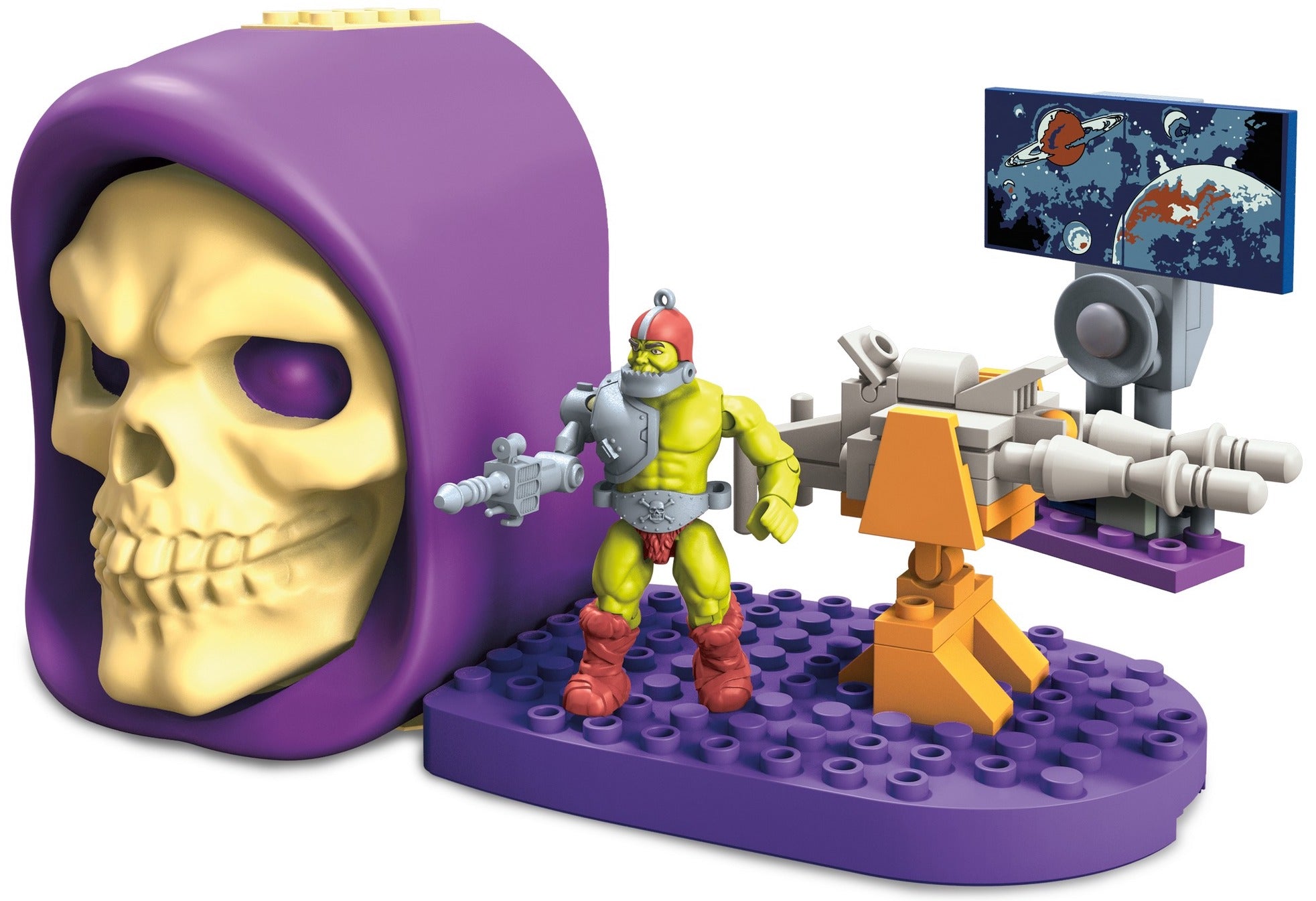 Trap Jaw Laster Canon (Skeletor Head) - Masters of the Universe Mega Construx Set