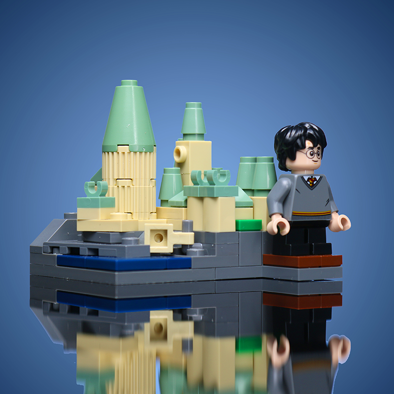 Custom Mini Wizard's School with Harry Potter Minifigure