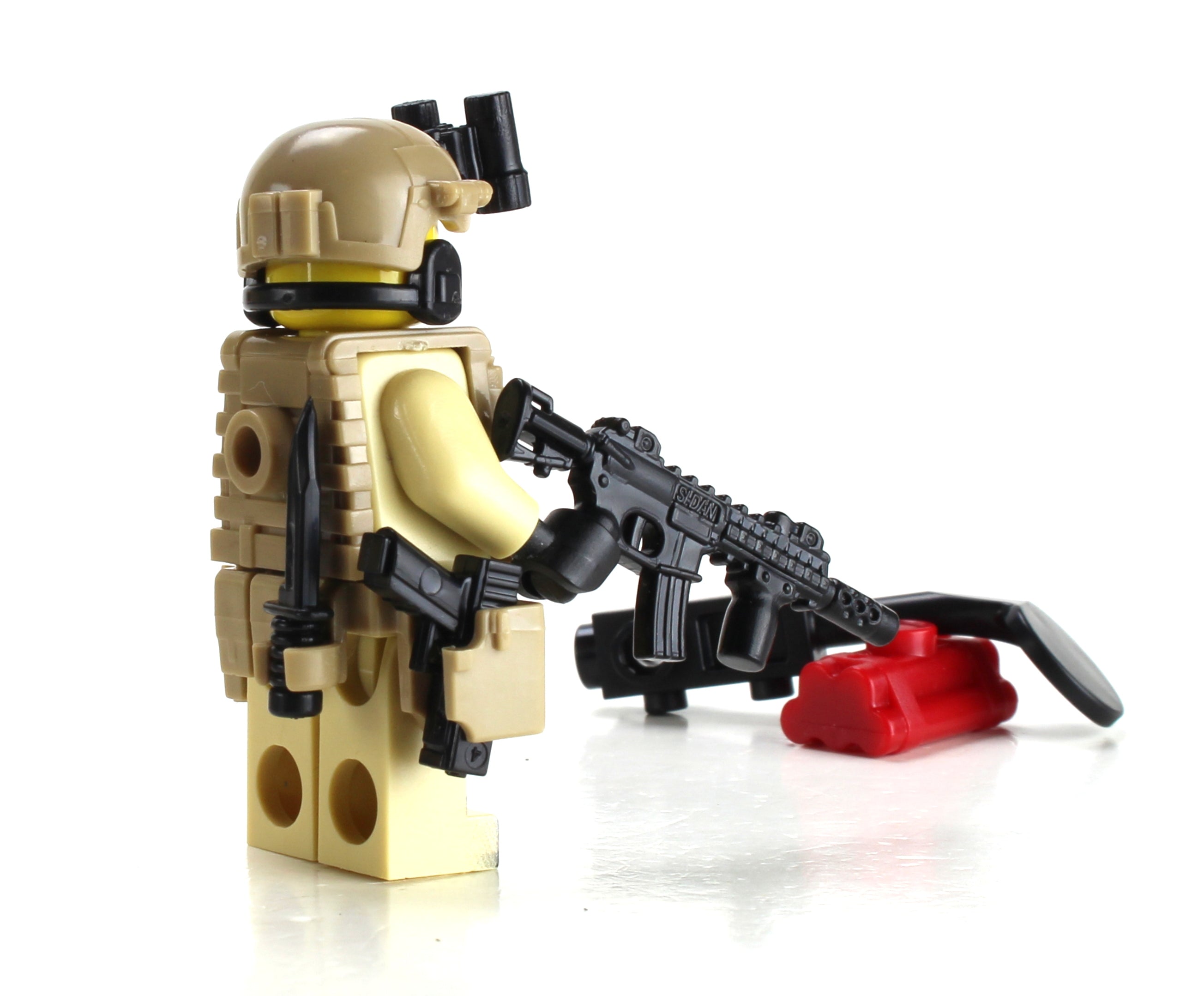 EOD Explosive Ordnance Disposal Specialist Minifig made using LEGO bricks