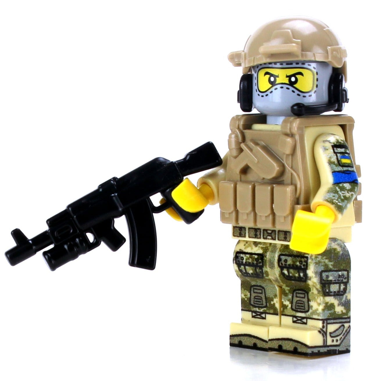 Ukrainian Army Soldier Custom Military Minifig