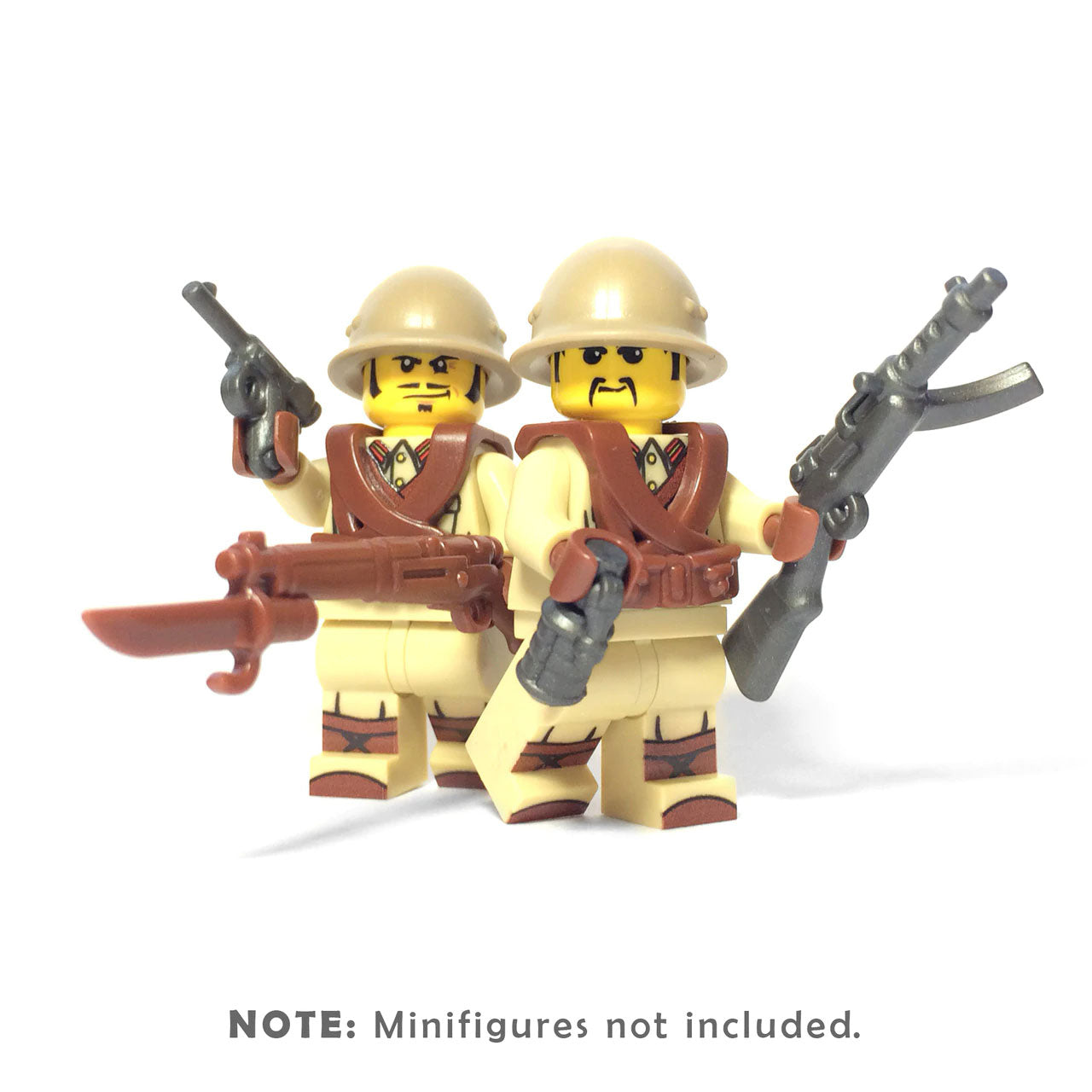 World War 2 Japanese Infantry Brick Warriors Minifigure Pack