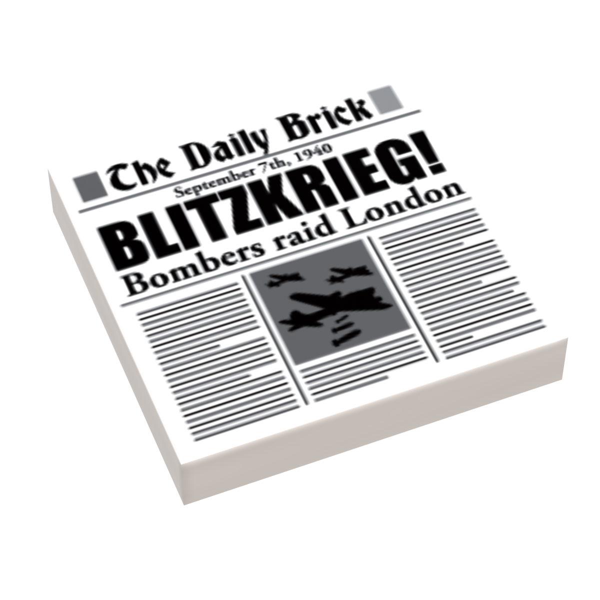 B3 Customs® Blitzkreig (London Invasion) WW2 Newspaper (2x2 Tile)