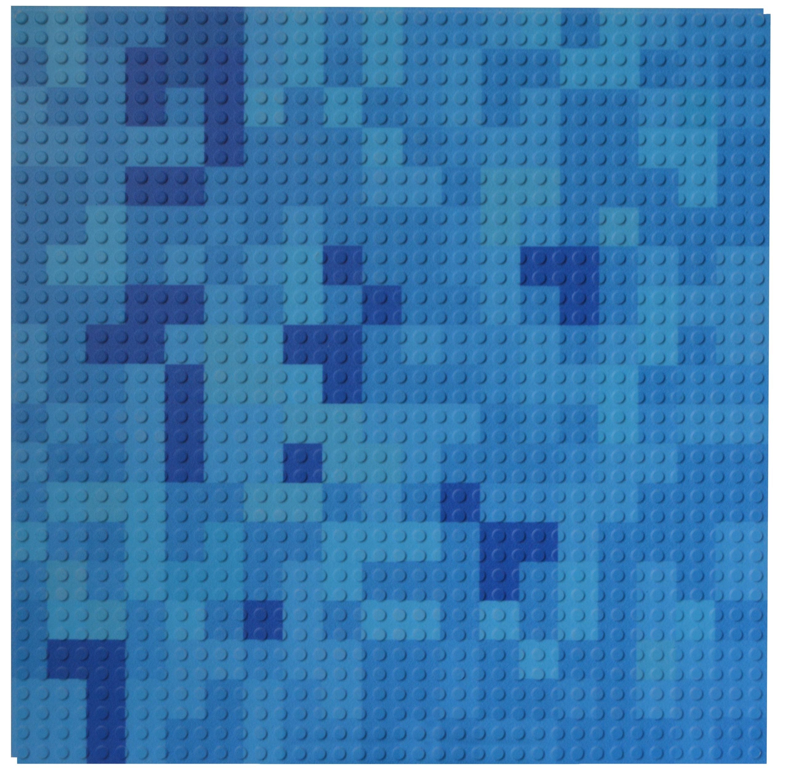 Light Blue Miner Mosaic SLAB Lite - 12" x 12"