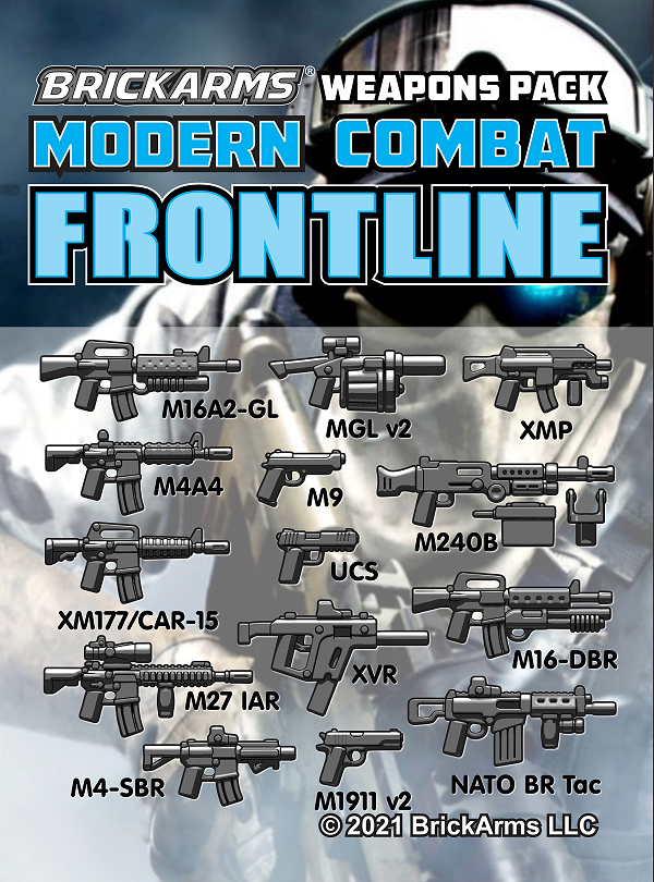 BrickArms® Modern Combat Frontline Pack