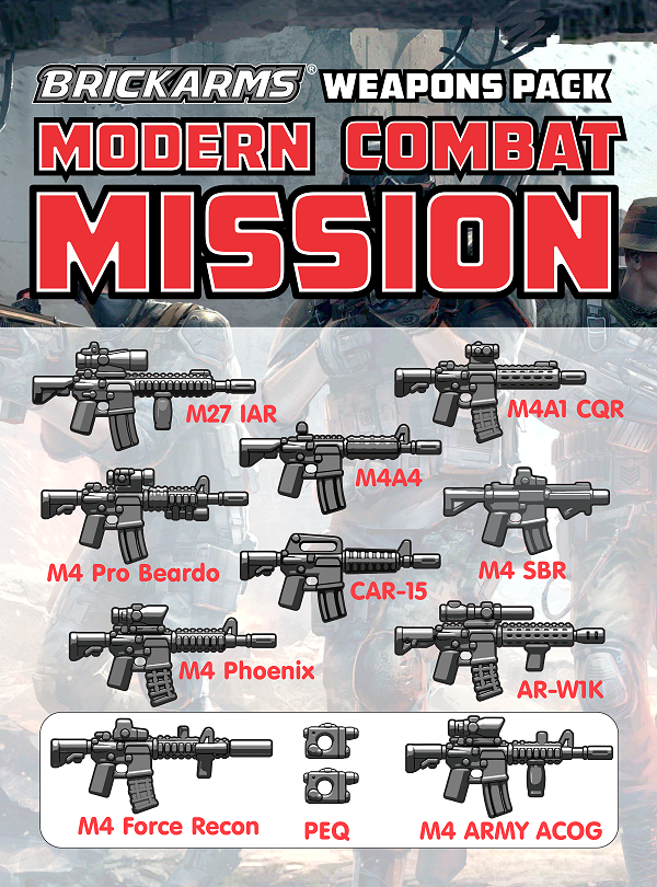 BrickArms® Modern Combat Mission Weapons Pack