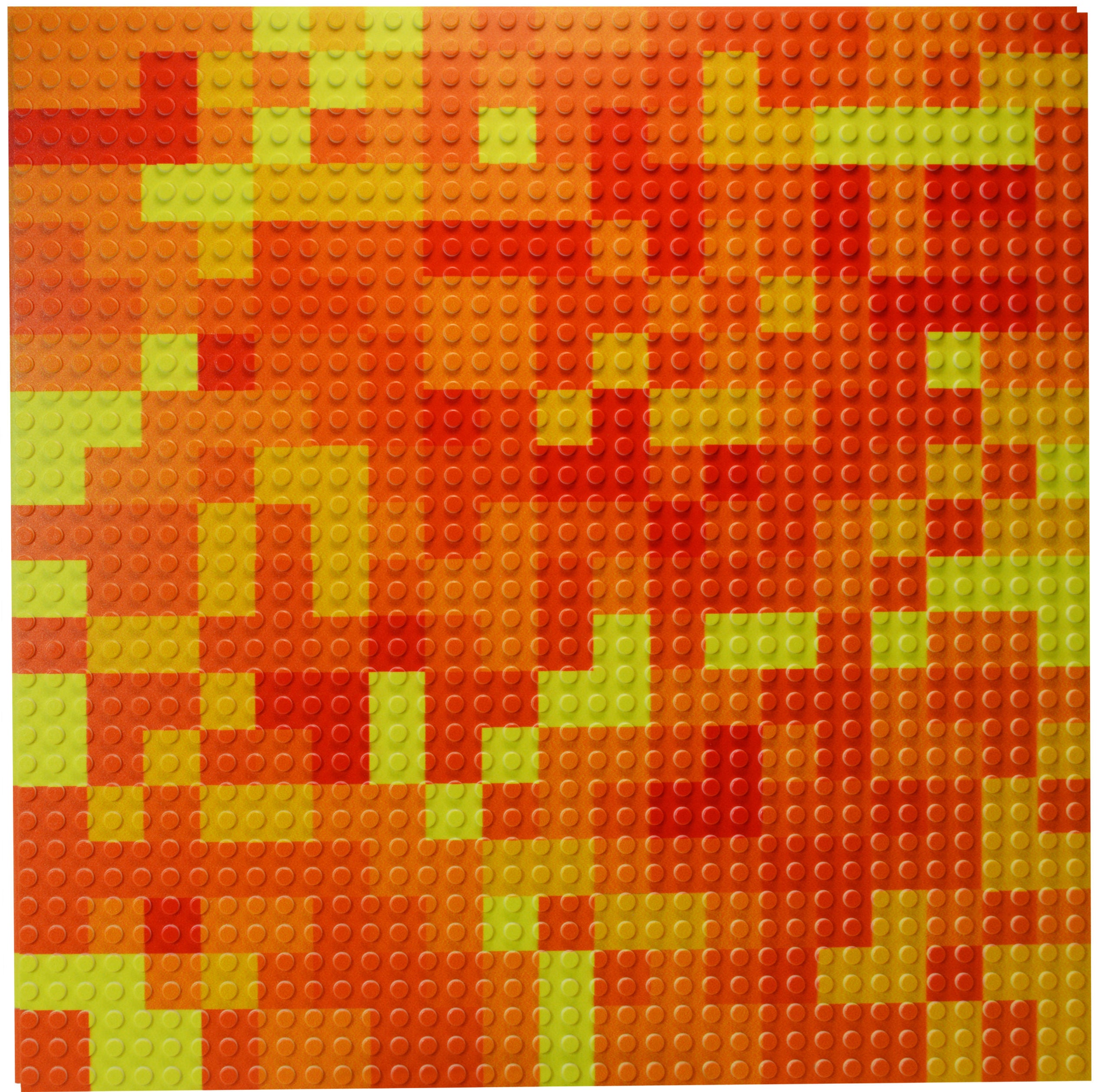 Orange / Lava Miner Mosaic SLAB Lite - 12" x 12"