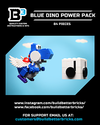 Custom Blue Dino Power Pack