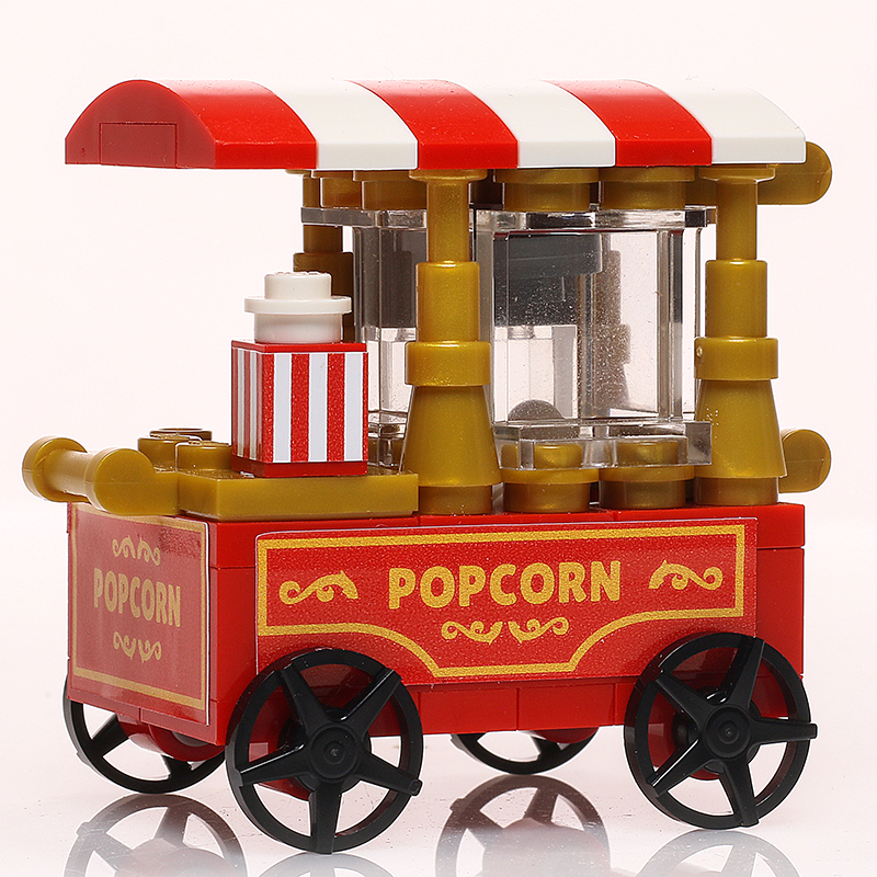 B3 Customs® Popcorn Vending Cart Building Set
