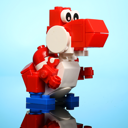 Friendly Red Dino - Custom Set – The Brick Show Shop