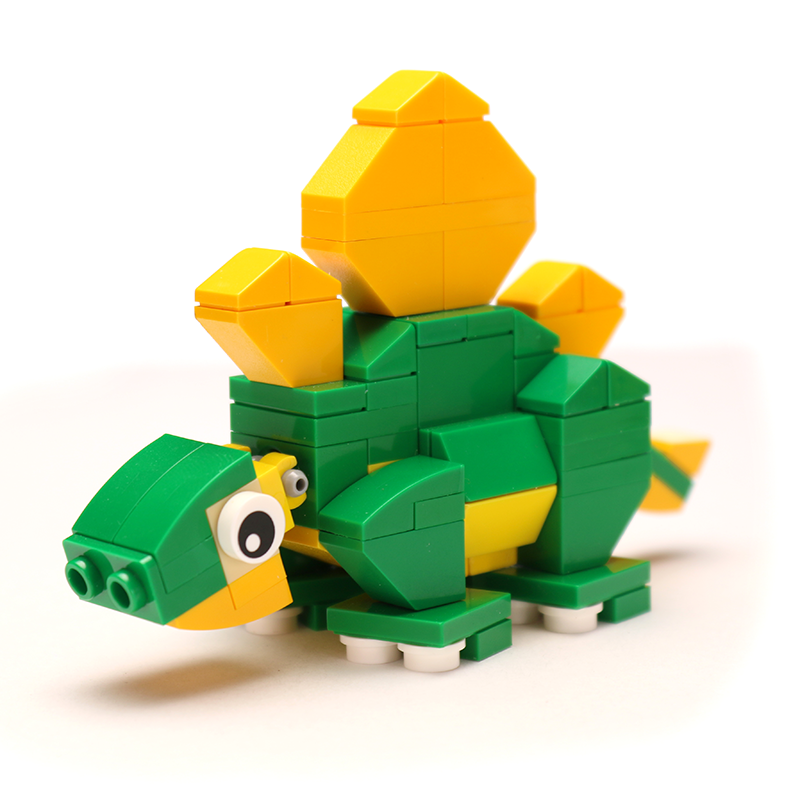 Stegosaurus - Custom Dinosaur Set made using LEGO parts - B3 Customs
