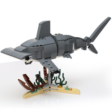 Hammerhead Shark Building Set made with LEGO parts - B3 Customs – The ...