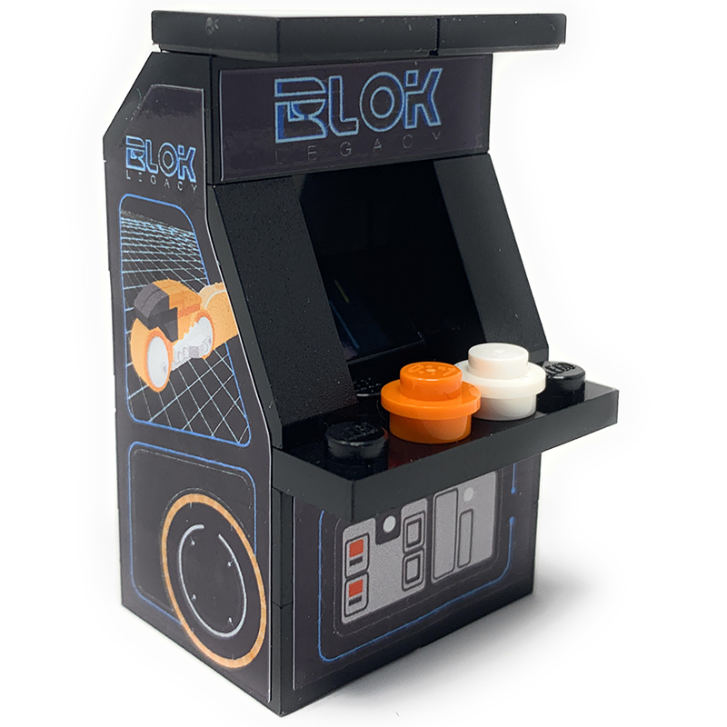 Custom BLOK Legacy Arcade Machine made using LEGO parts