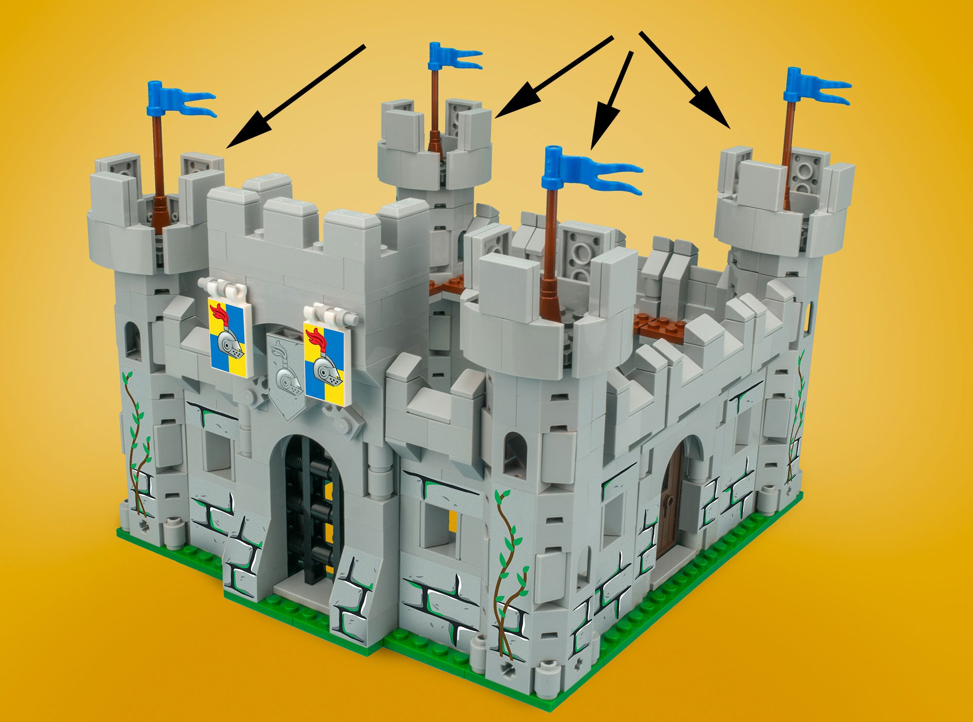 Castle Tower - Custom Castle Modular Building Set