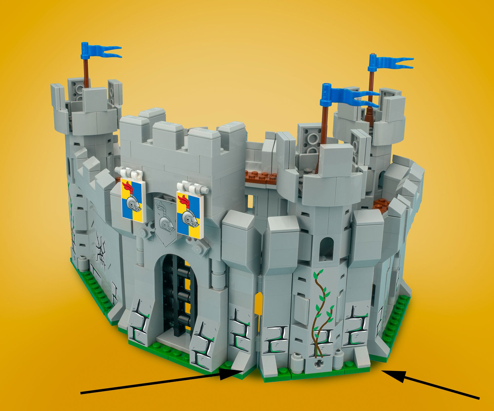 Castle Corner / Curve - Custom Castle Modular Building Set