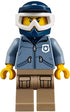 Mountain Police Officer (Male, Dirt Bike) - LEGO City Minifigure (2018)