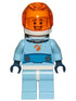 Astronaut, Male, Light Blue, Orange Visor - LEGO City Minifigure (2019)