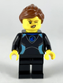 Surfer ( Female, Black Wetsuit with Medium Azure Trim, Reddish Brown Hair)- LEGO City Minifigure (2019)