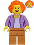 Mom (Female, Medium Lavender Jacket, Medium Nougat Legs, Orange Hair) - LEGO City Minifigure (2020)