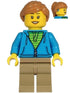 Woman (Dark Azure Hoodie w/ Hearing Aid) - LEGO City Minifigure (2020)