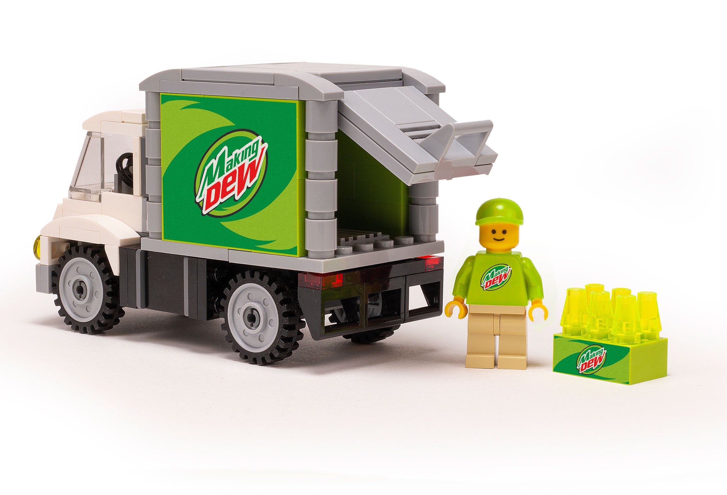 B3 Customs Making Dew Soda Delivery Truck with Minifigure