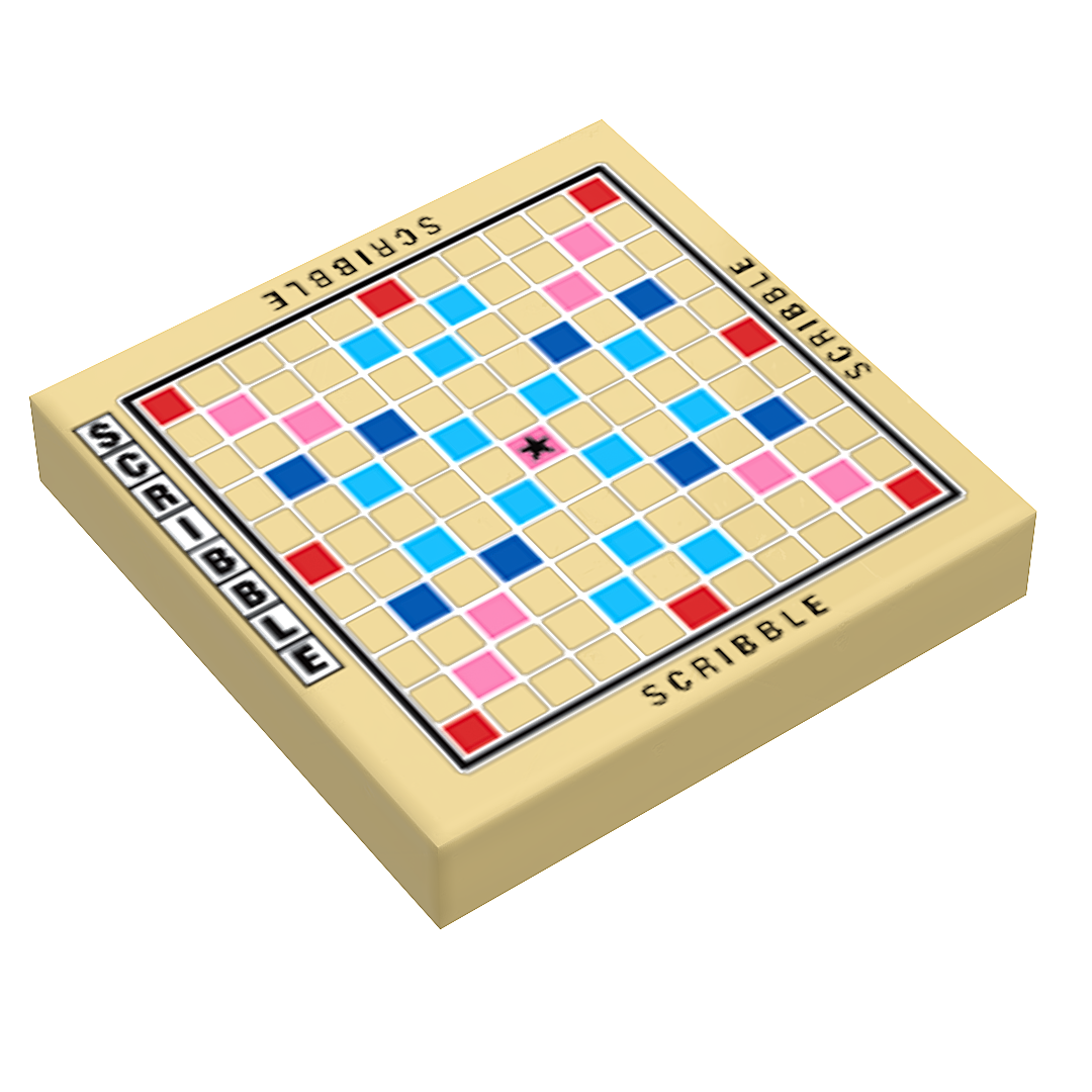 B3 Customs® Scribble Board Game (2x2 Tile)