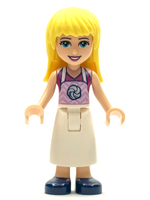 Stephanie (Long White Skirt w/ Pink Apron) - LEGO Friends Minifigure (2021)