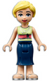 Marisa (Dark Blue Skirt, Yellowish Green Shirt) - LEGO Friends Minifigure (2021)