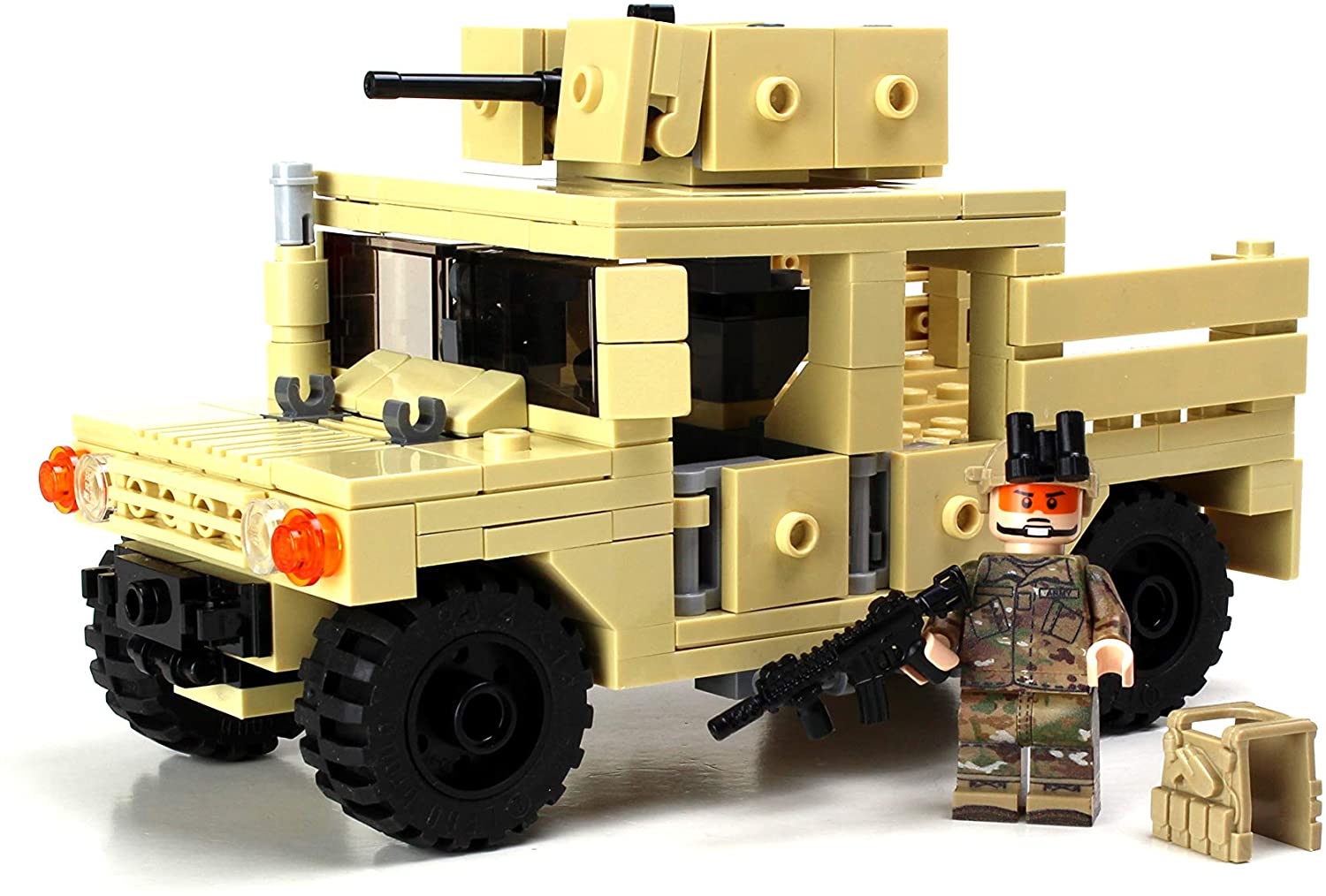 Army Tactical Gun Truck 4 x 4 - Custom LEGO Military Set