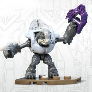 Grunt Ultra H2 (White Armor) - Mega Construx HALO Micro Figure, Universe (Series 1) (2021)
