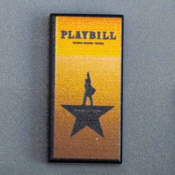 Hamilton NY Broadway Playbill - Custom Part (1x2 Tile)