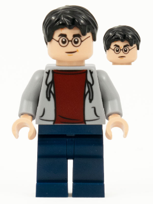 Harry Potter (Gray Hooded Sweatshirt) - LEGO Harry Potter Minifigure (2020)