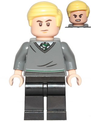Draco Malfoy (Slytherin Sweater, Black Legs) - LEGO Harry Potter Minifigure (2021)